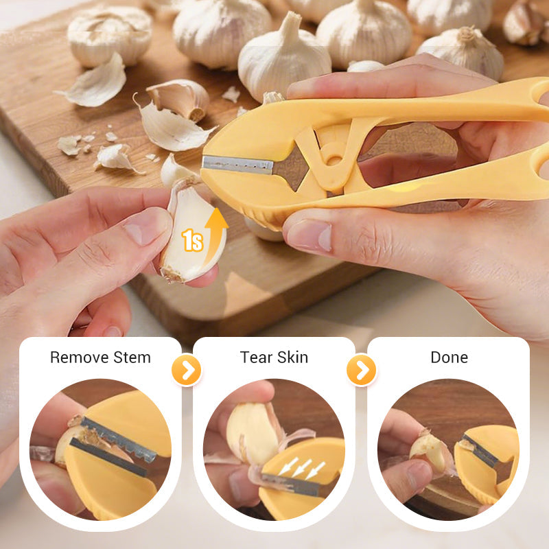 💨 Fast & Portable Garlic Peeler- Silicone Roller Tube – Peel Whole Cloves in Seconds, No Mess🧼
