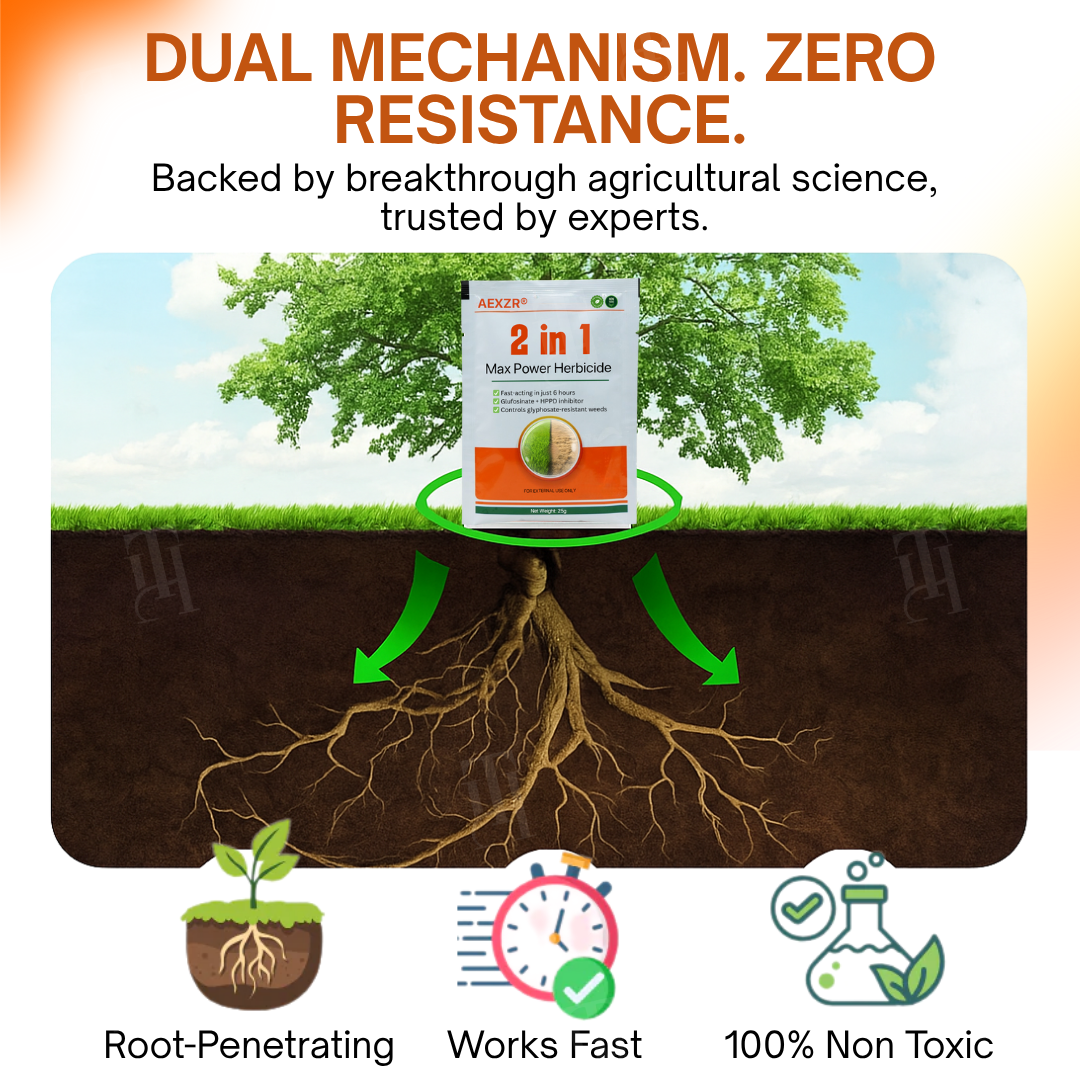🏆🌿AEXZR® 2-in-1 Max Power Herbicide-🌿Dual-Action Weed Killer in 6 Hours☠️