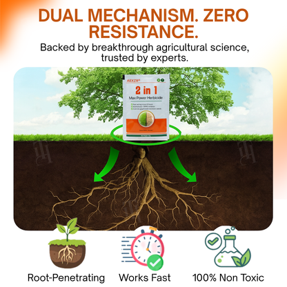 🏆🌿AEXZR® 2-in-1 Max Power Herbicide-🌿Dual-Action Weed Killer in 6 Hours☠️