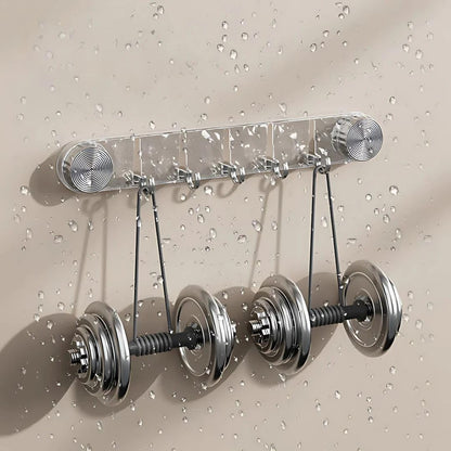 🏆Powerful Vacuum Mount Hook -  ⚙️Multi-Use Suction 5 Hook Rack For Tile & Glass✨