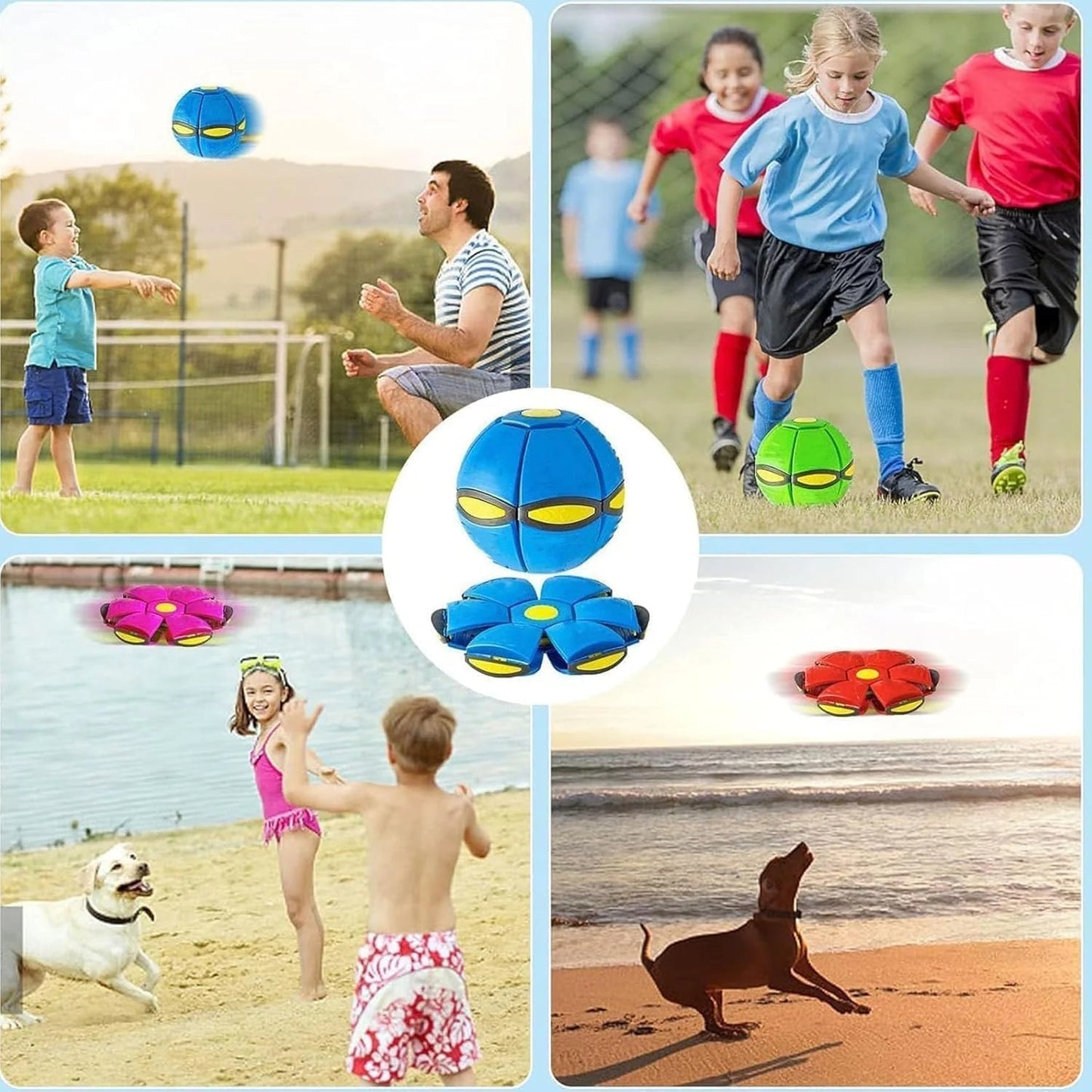 🌈Kids’ Magic Metaball —🐕 bouncy ball & flying saucer for family and pets🌈