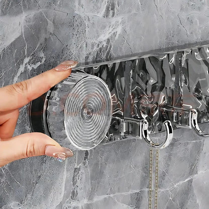 🏆Powerful Vacuum Mount Hook -  ⚙️Multi-Use Suction 5 Hook Rack For Tile & Glass✨