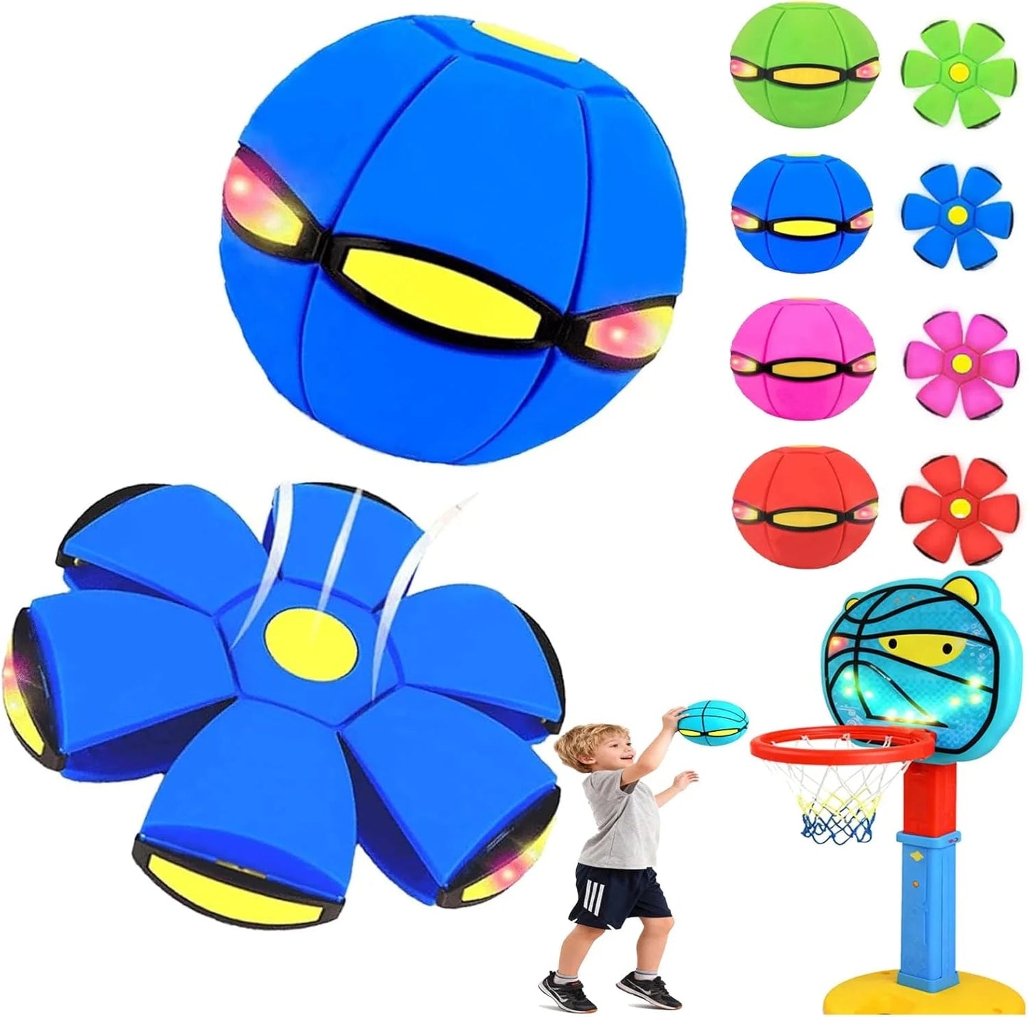 🌈Kids’ Magic Metaball —🐕 bouncy ball & flying saucer for family and pets🌈