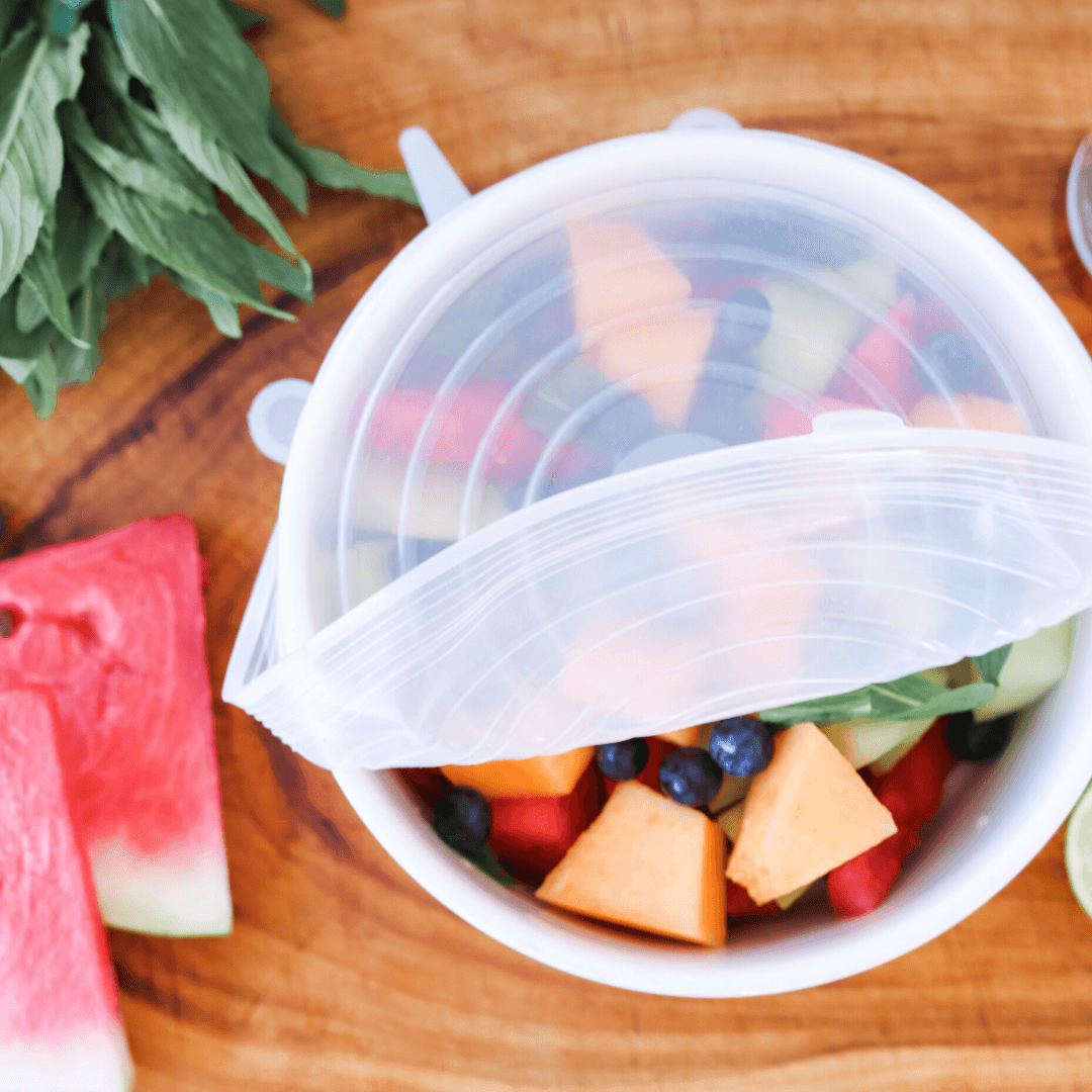 ✨Reusable Stretch Silicone Lids🔁—🧼 6-Piece Set Food Grade, Universal Fit for Bowls & Containers🌀