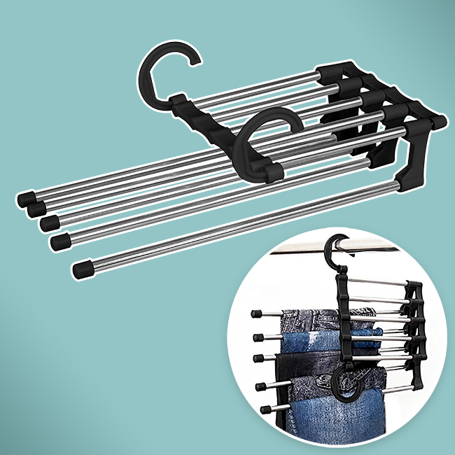 ✨👕Magic Multi-Hanger –✨ 1 Holds 5, Saves 80% Space✅